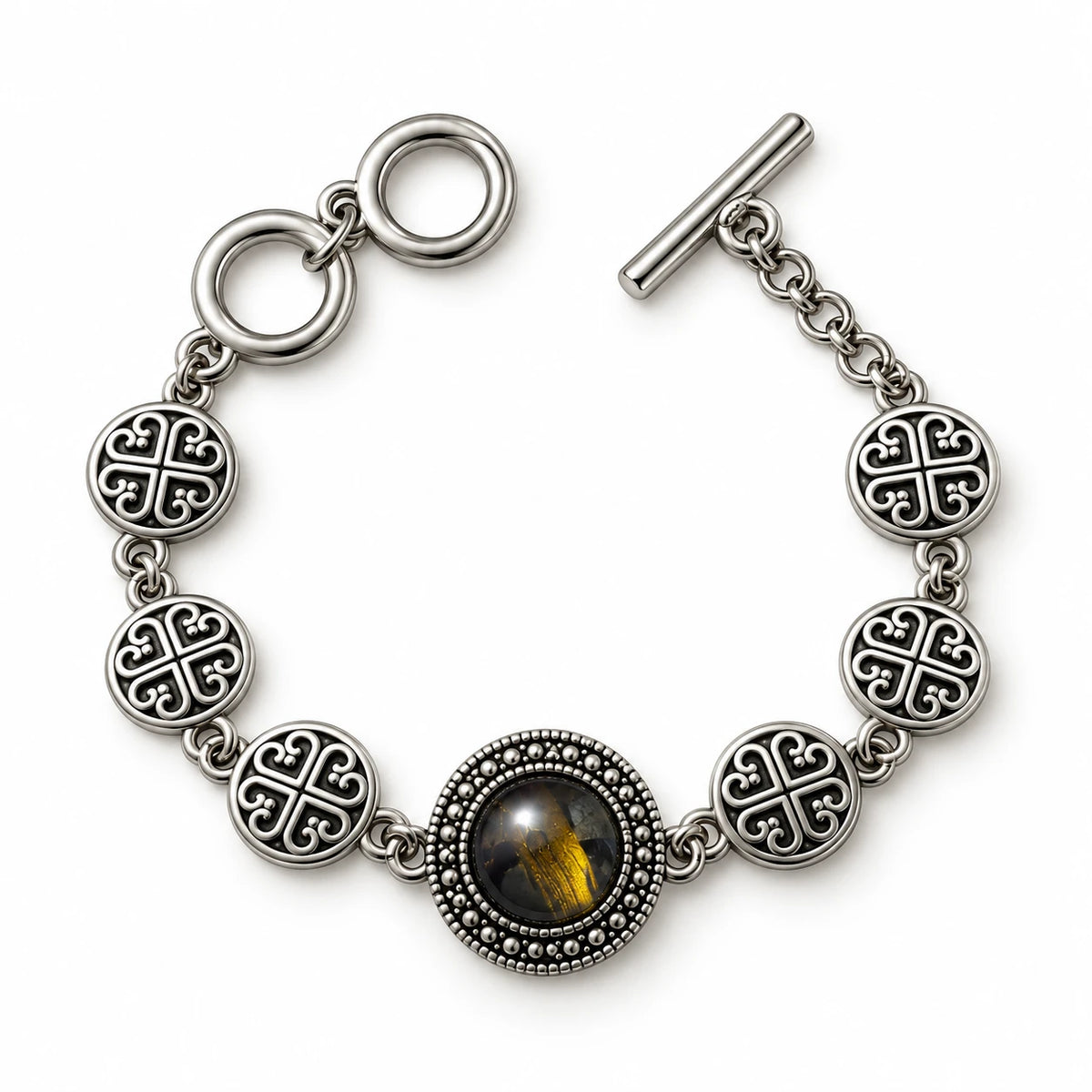 Turkish Round Stone Bracelet - 7 Colors