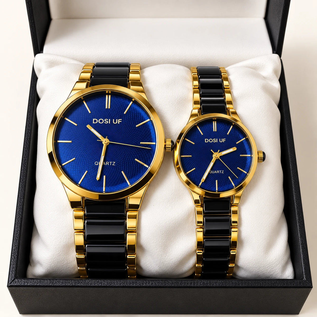 Cobalt Luxe Couple Watch Set