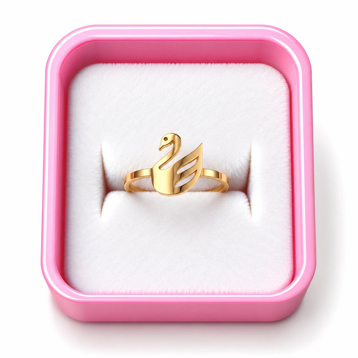 Golden Swan Grace Statement Ring