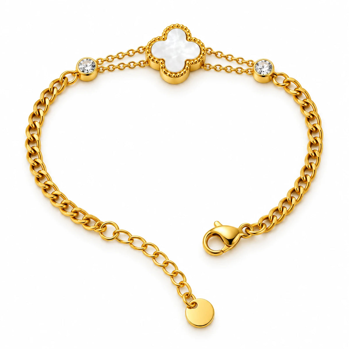 Roselle Twin Link Stainless Bracelet