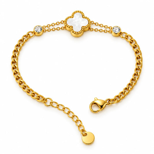 Roselle Twin Link Stainless Bracelet