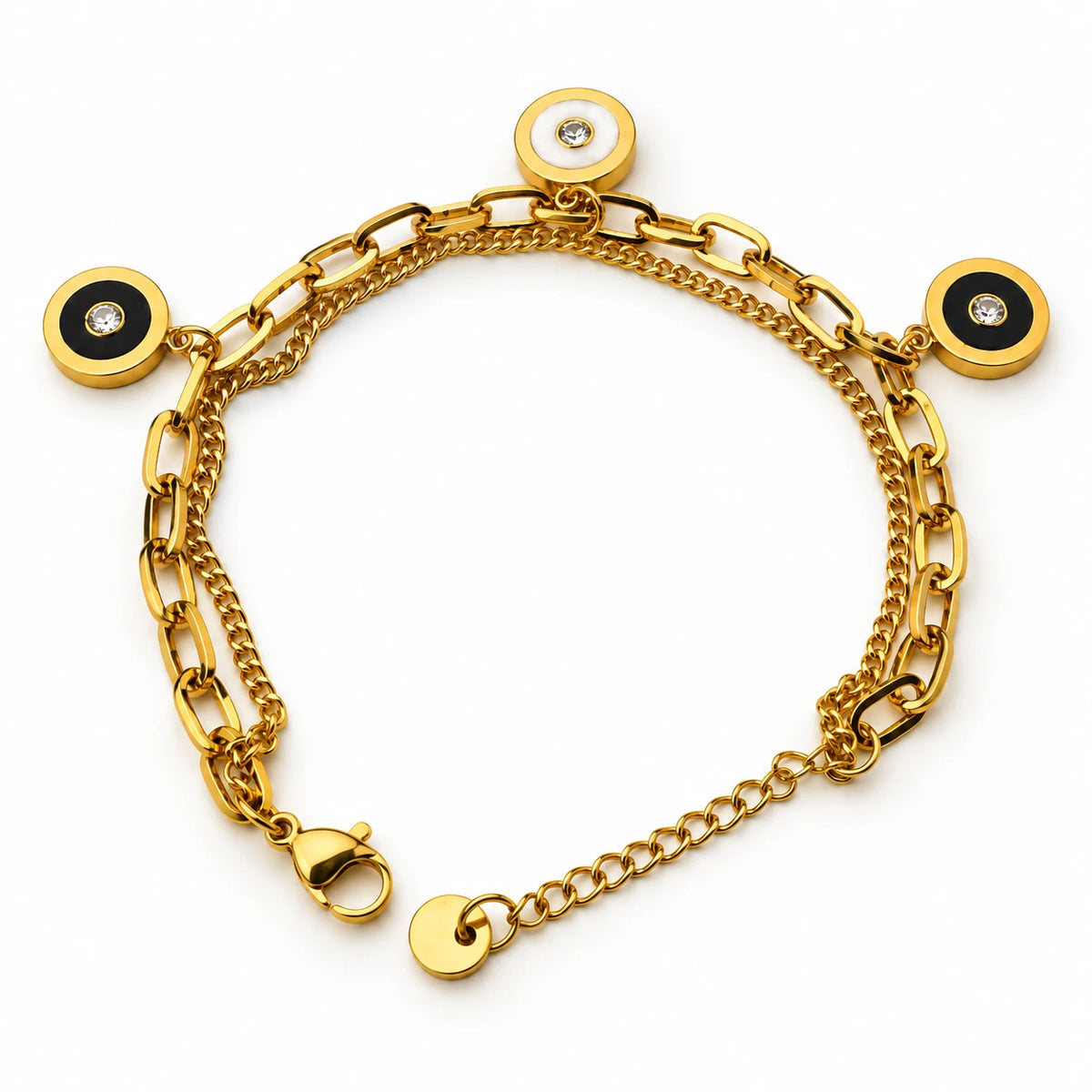 Eclipse Charm Bracelet Stainless
