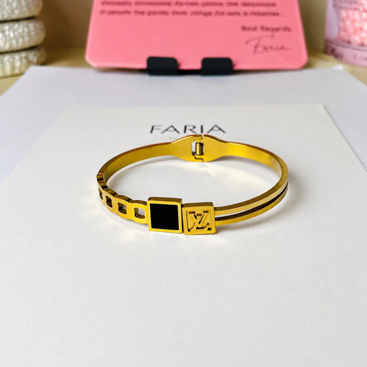 Noir Cuff Bracelet Stainless