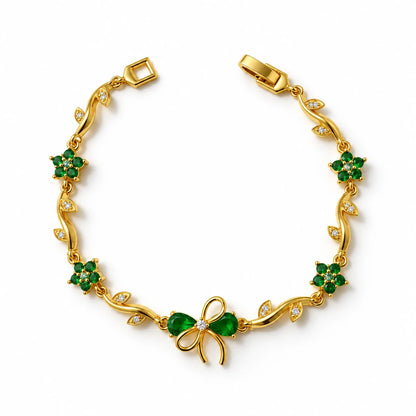 Floral Bow Bracelet Stainless - 3 Colors