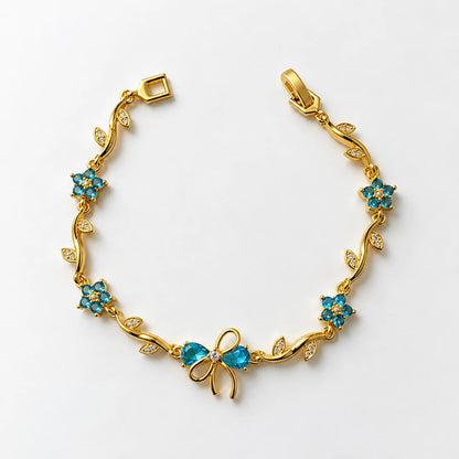 Floral Bow Bracelet Stainless - 3 Colors