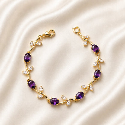Tulip Bracelet Stainless - Dark Purple