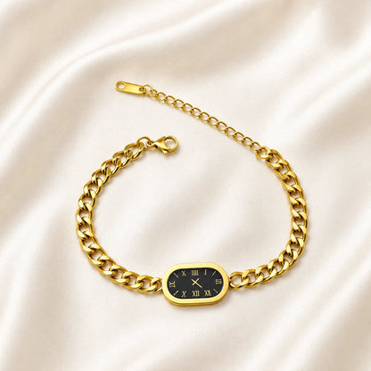 Classic Timepiece Stainless Bracelet