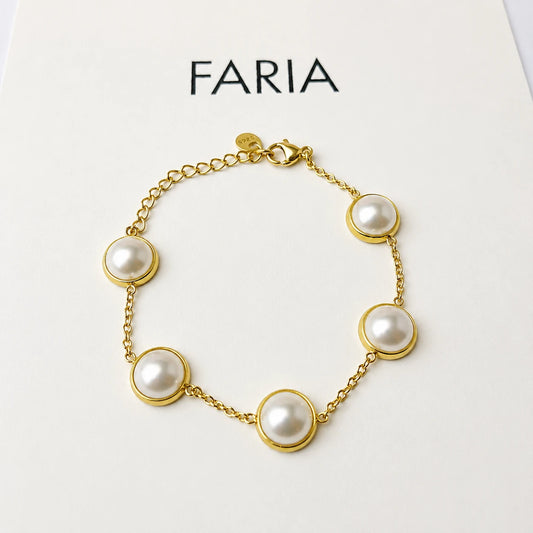 Pearl Orbit Bracelet Stainless