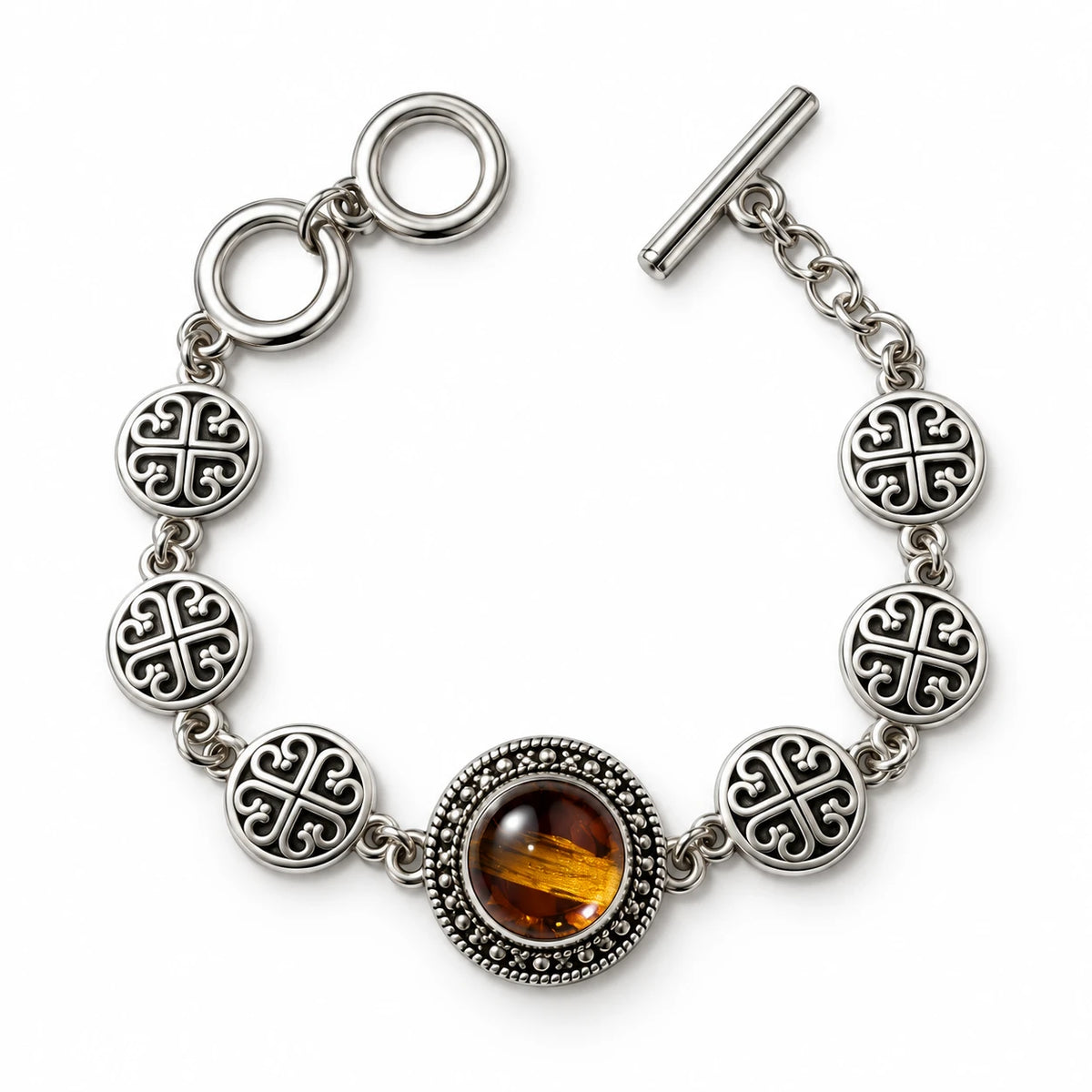 Turkish Round Stone Bracelet - 7 Colors