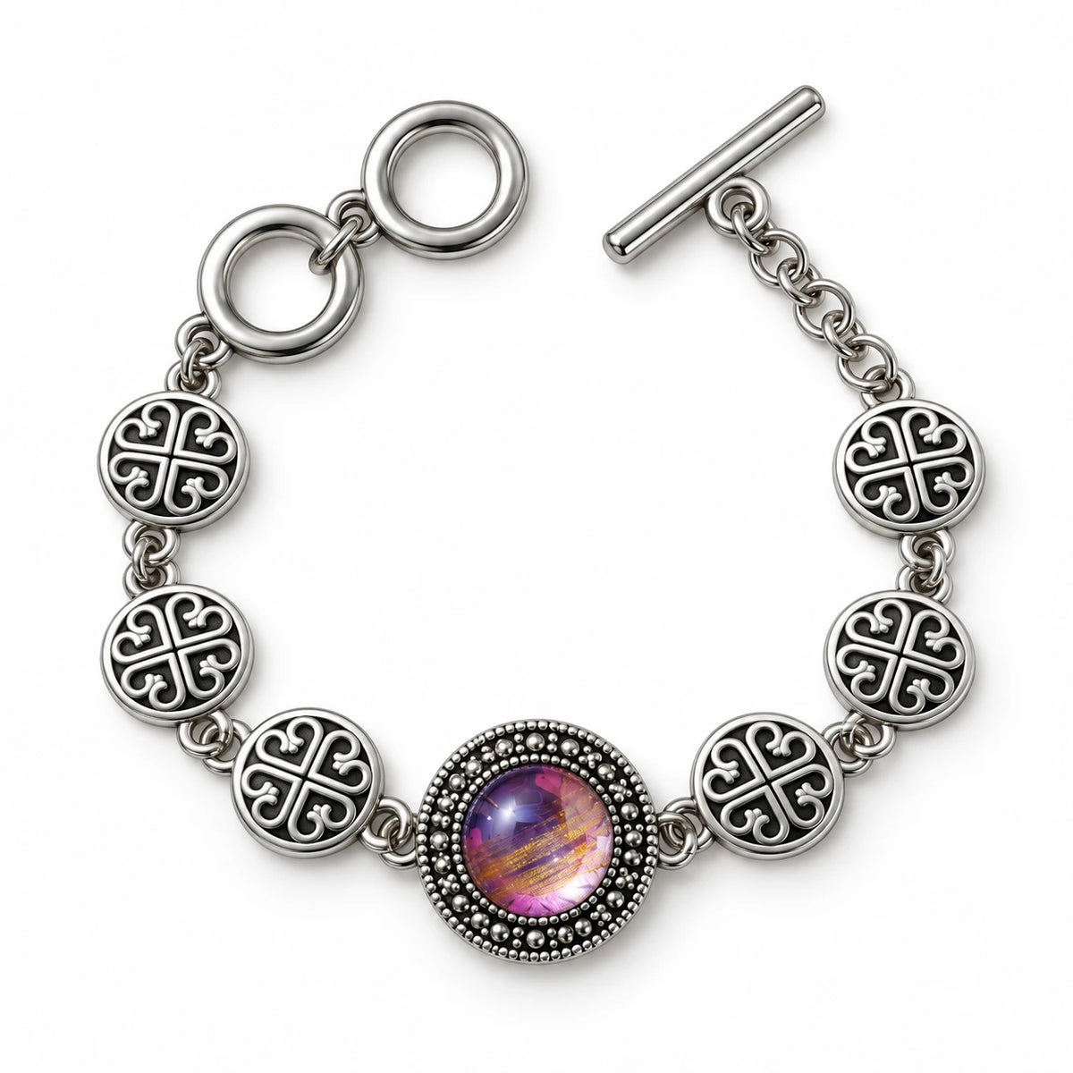 Turkish Round Stone Bracelet - 7 Colors