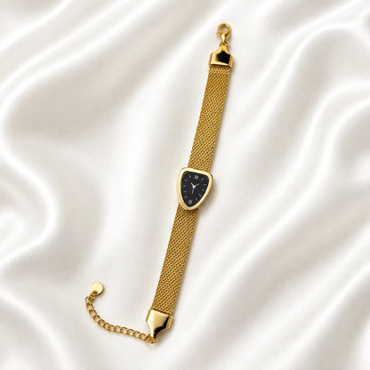 Black Dial Stainless Watch Bracelet