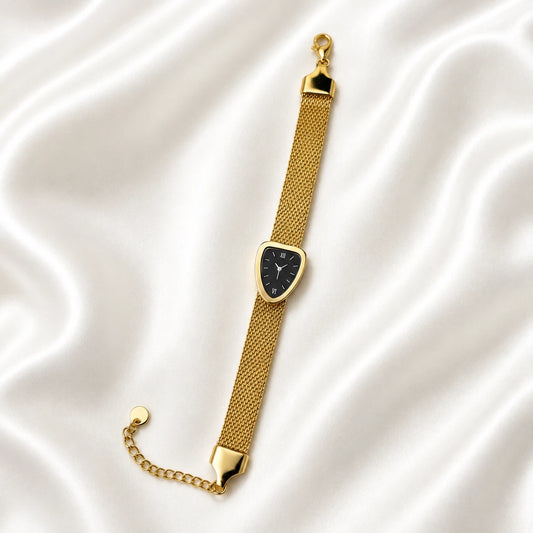 Black Dial Stainless Watch Bracelet
