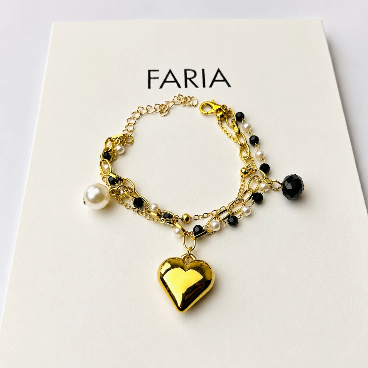Celeste Heart Charm Bracelet