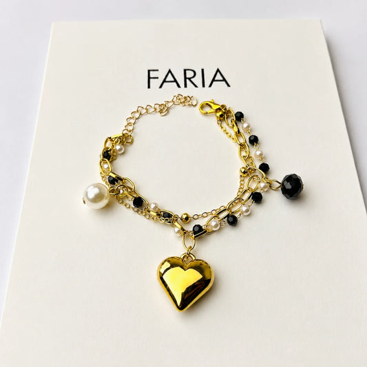 Celeste Heart Charm Bracelet