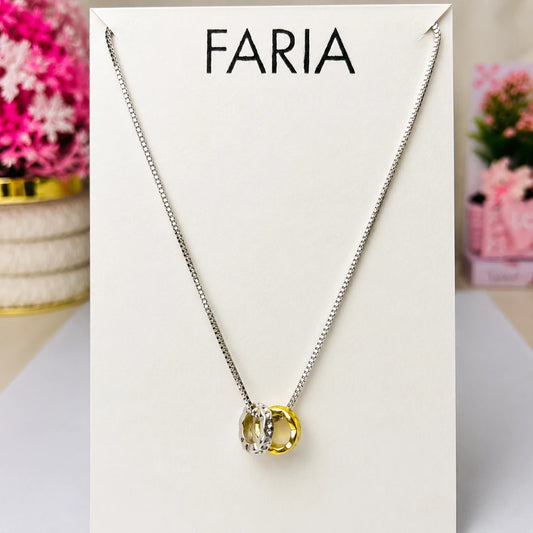 Interlocking Rings Pendant Chain