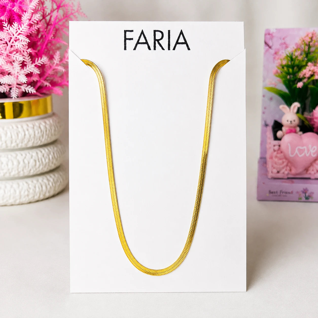 Herringbone Luxe Collar Stainless Adornment
