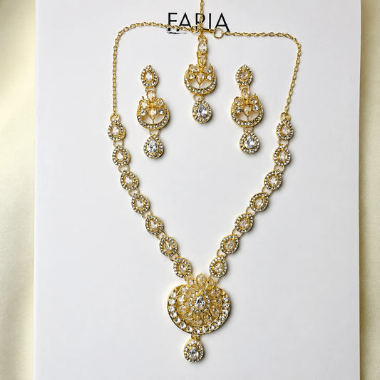 Royal Crystal Choker Set