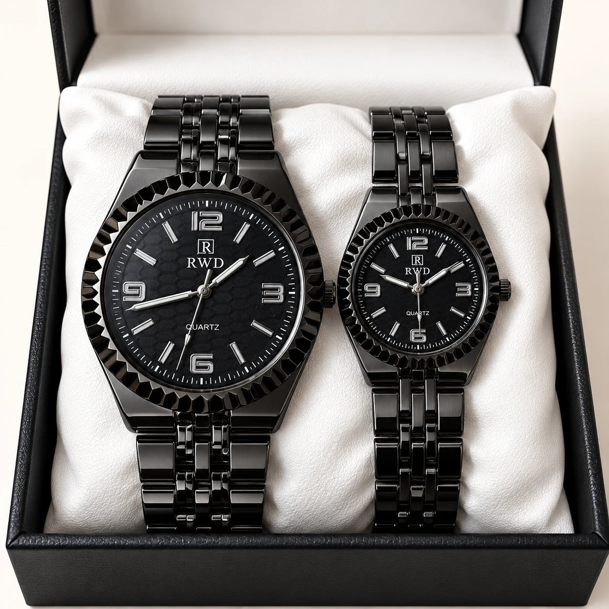 Onyx Edge Couple Watch Set