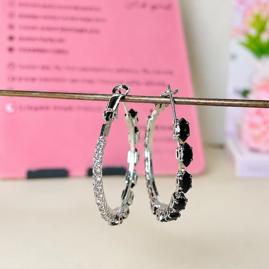 Dual Spark Hoop Earrings