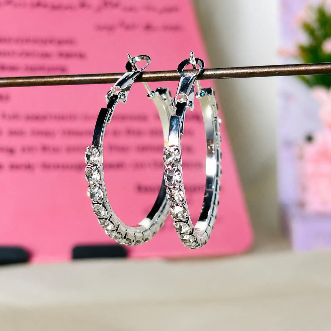 Classic Crystal Hoop Earrings