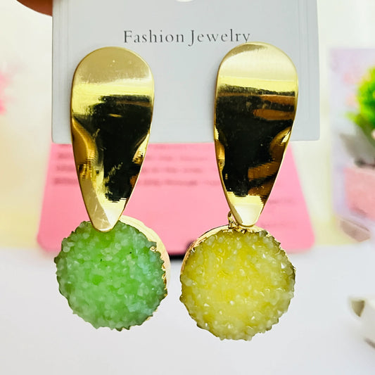 Druzy Stone Statement Earrings