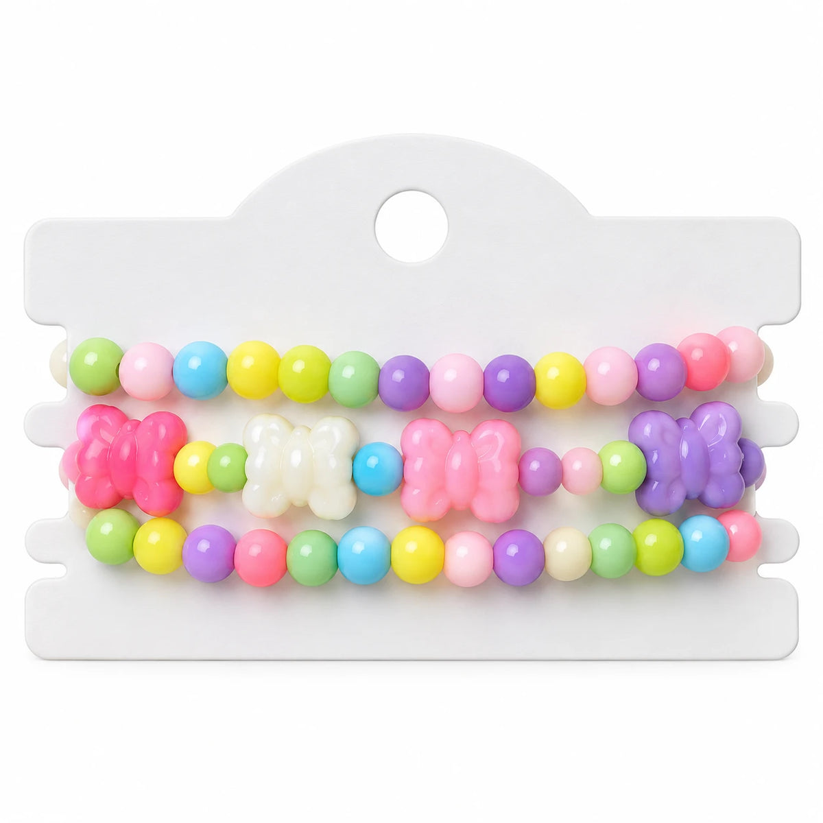 Pastel Candy Bead Bracelet Set - 12 Designs