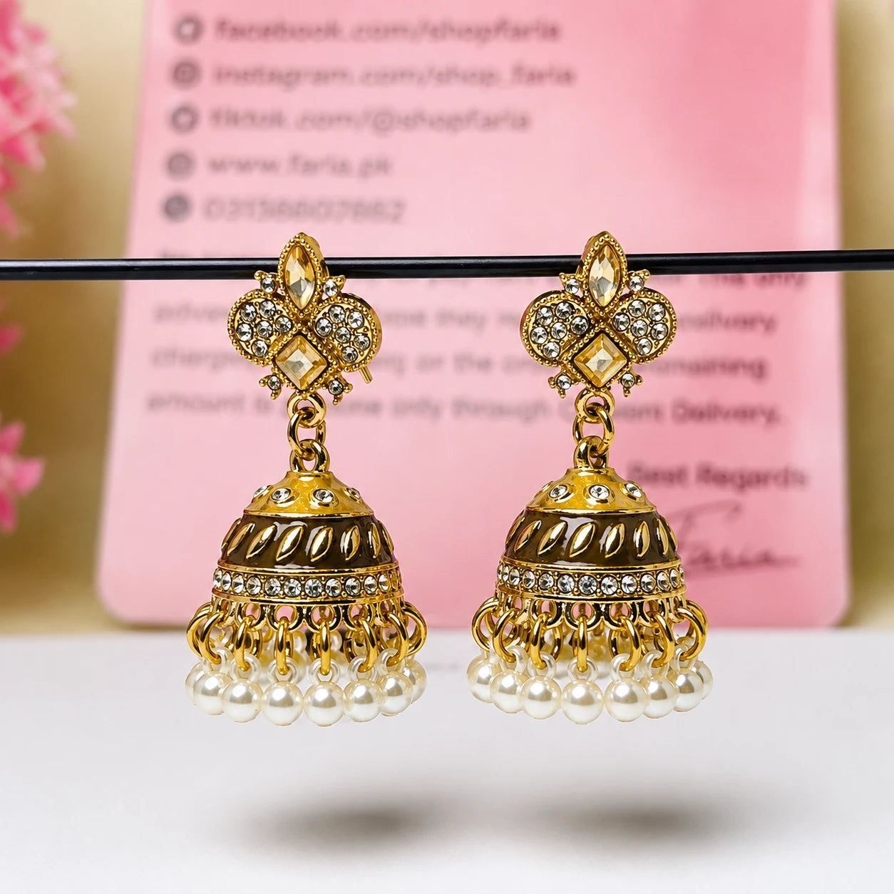 Classic Dome Pearl Jhumka