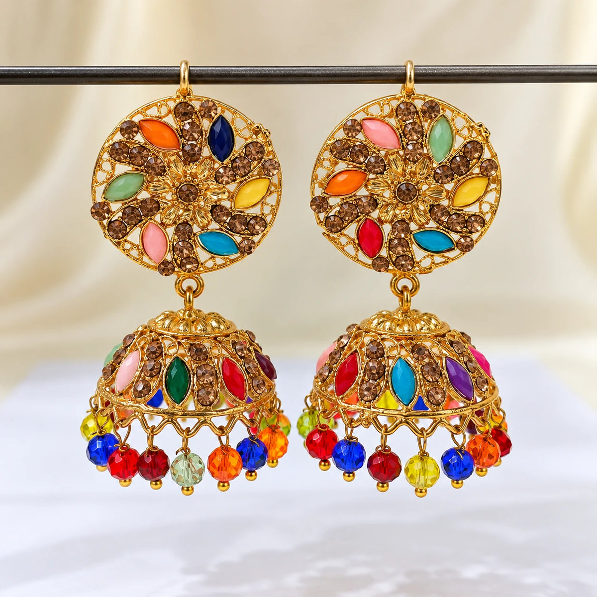 Multicolor Royal Mosaic Jhumka