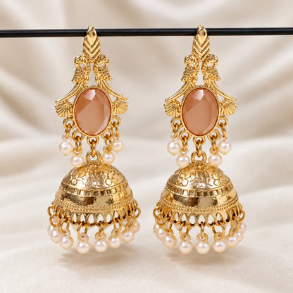 Mayura Pearl Peacock Jhumka - 3 Color