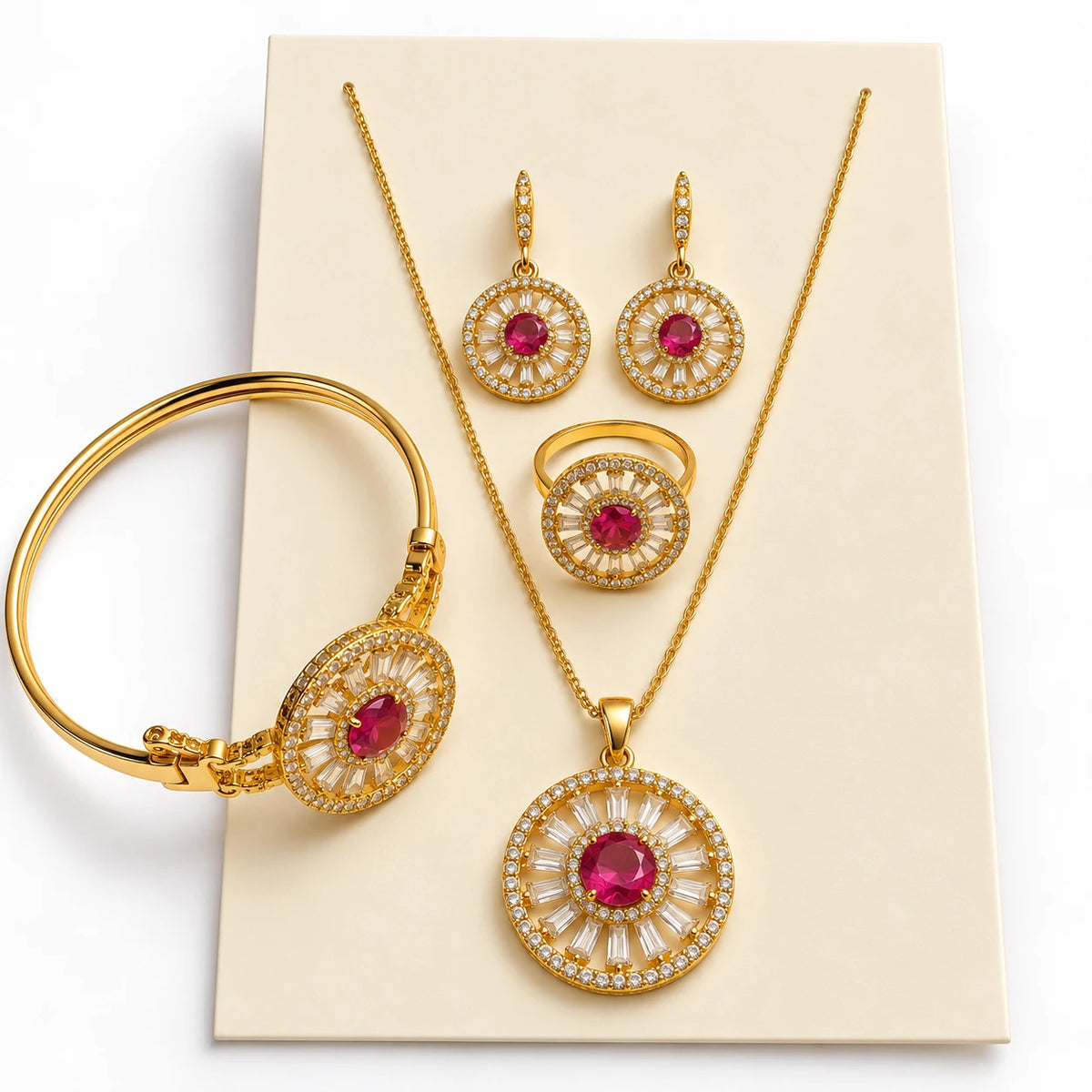 Emerald Radiance Jewelry Set - 3 Colors