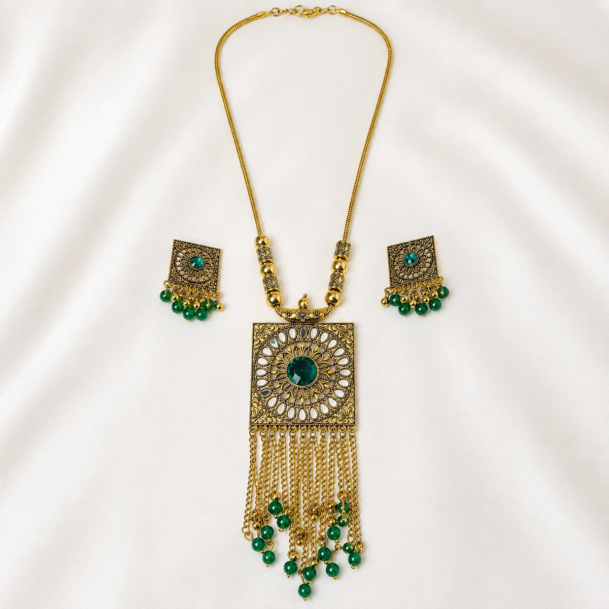 Emerald Heritage Filigree Set