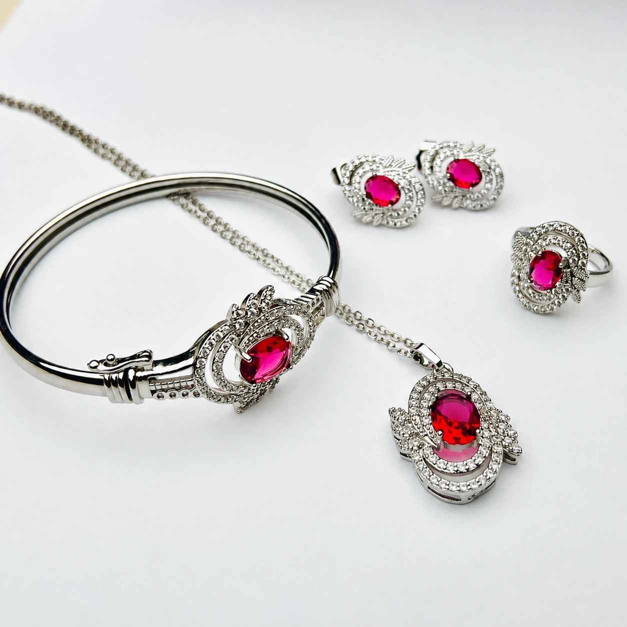 Elegant Crystal Jewelry Set