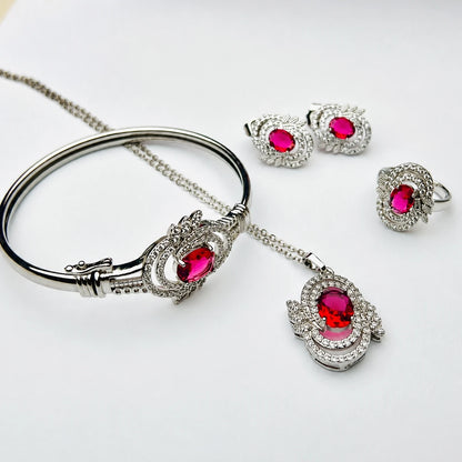 Elegant Crystal Jewelry Set