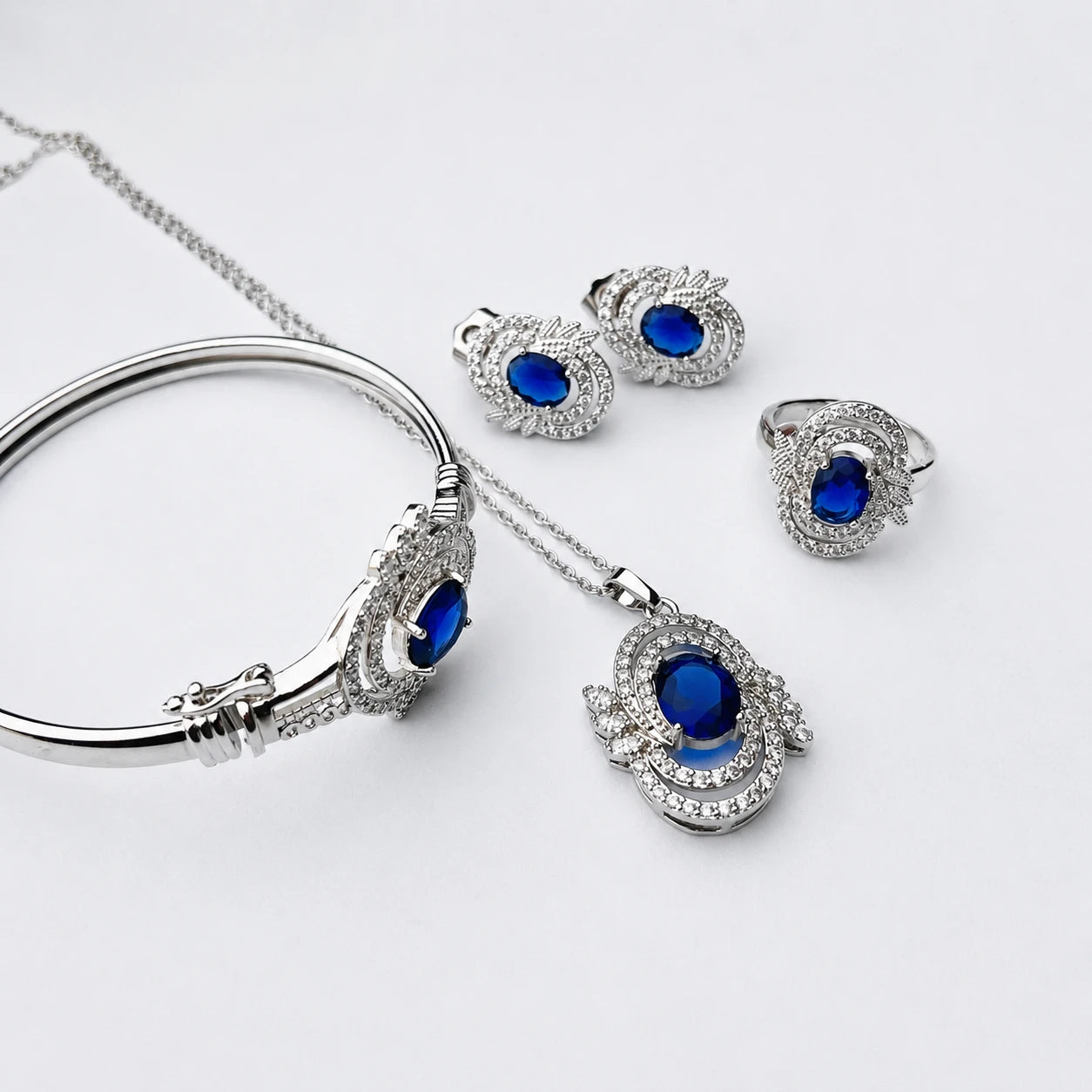 Elegant Crystal Jewelry Set