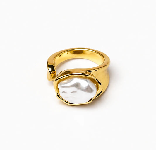 Mother Pearl Classic Statement Ring