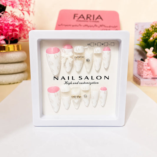 Blush Pearl Elegance Press-On Nails