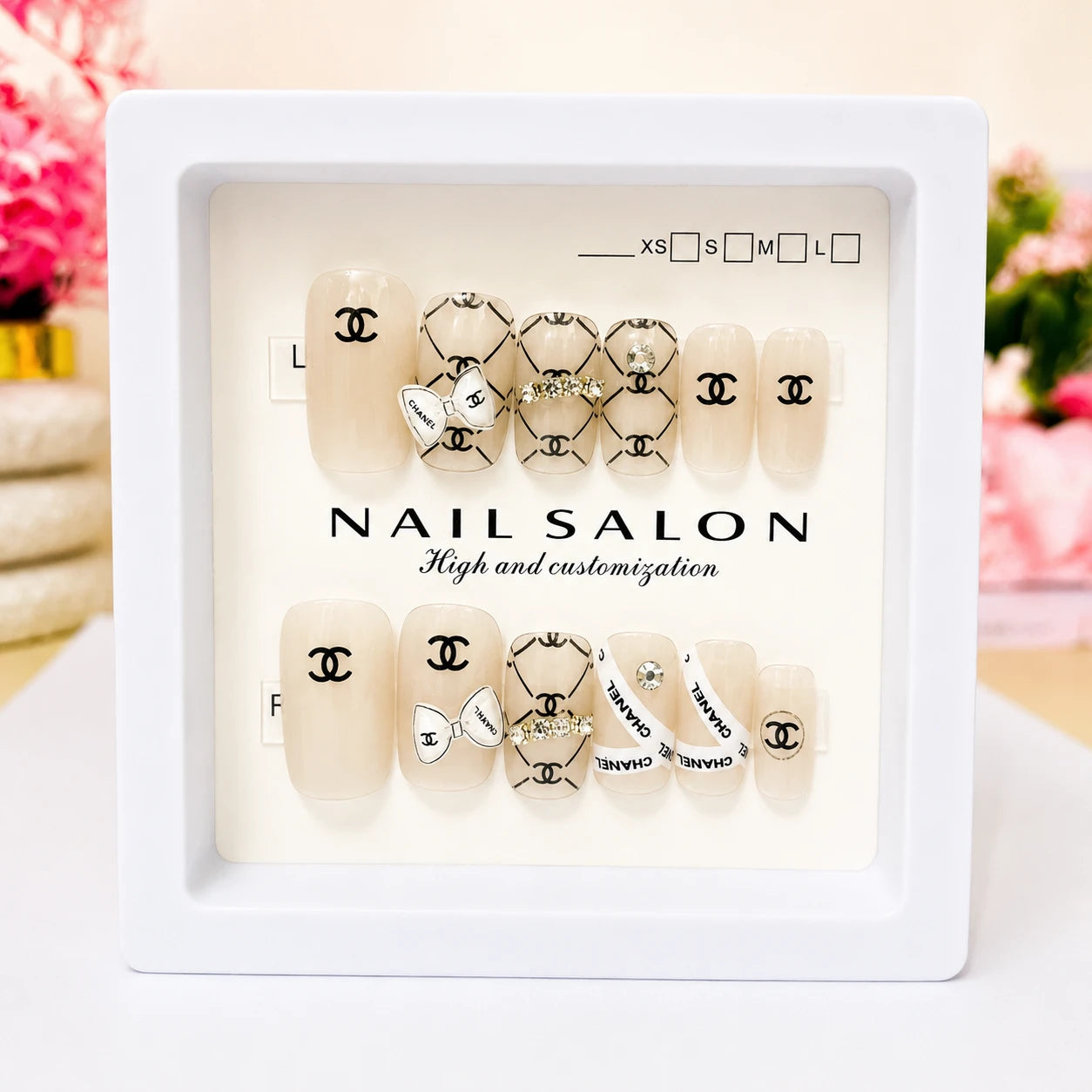 Ivory Lattice Luxe Press-On Nails