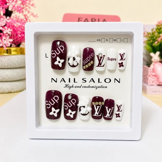 Burgundy Street Luxe Press-On Nails
