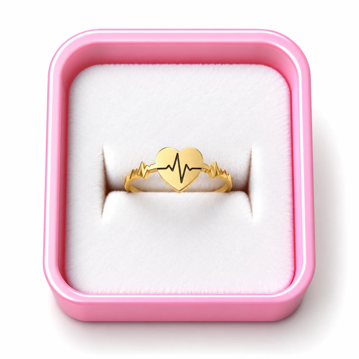 Golden Heartbeat Ring