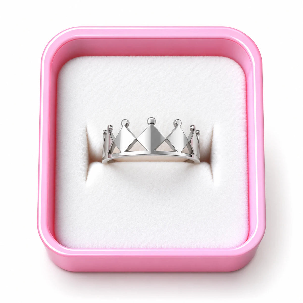 Silver Crown Statement Ring