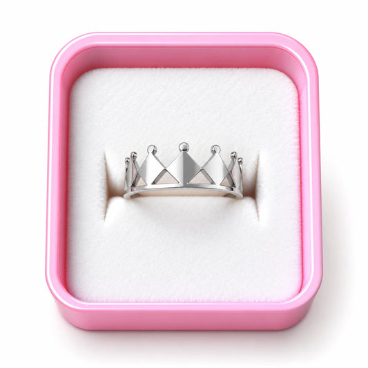 Silver Crown Statement Ring