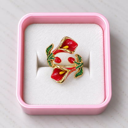 Blooming Calla Lily Ring - 3 Colors