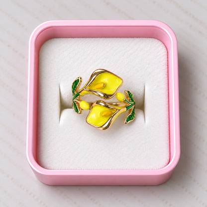 Blooming Calla Lily Ring - 3 Colors