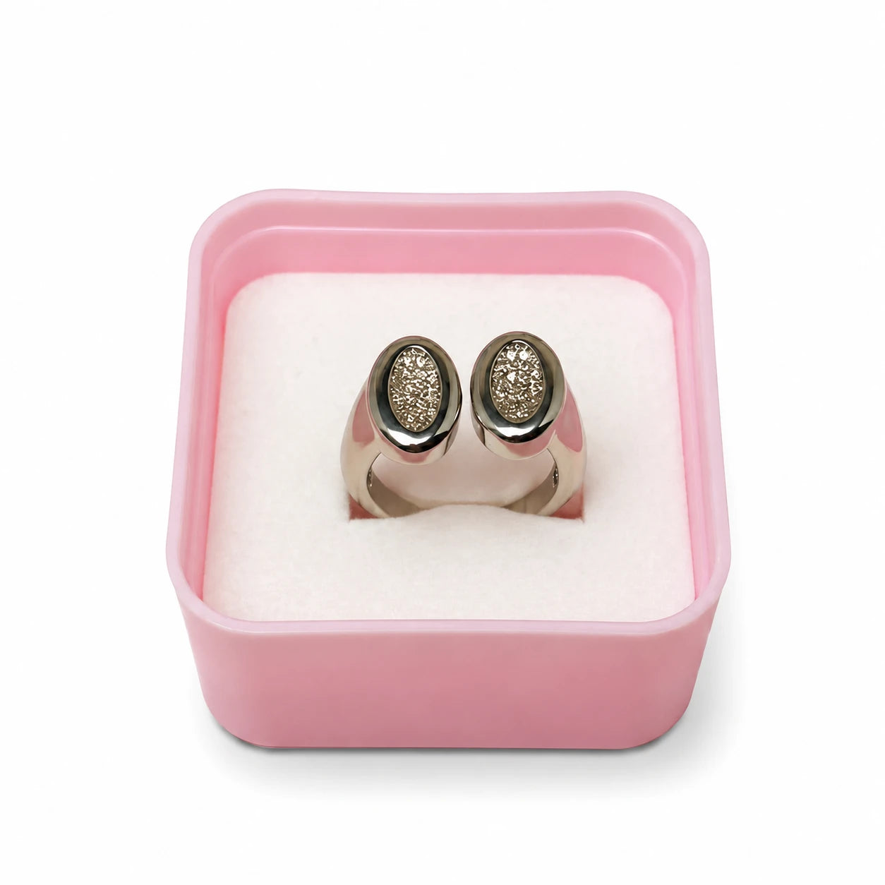 Oval Stud Shape Ring Stainless