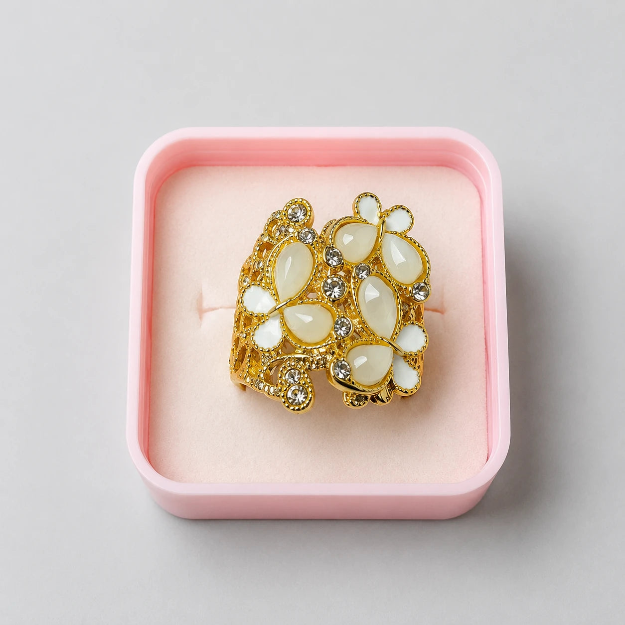 Floral Vine Statement Ring