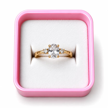 Emerald Royale Three Stone Ring - 3 Colors