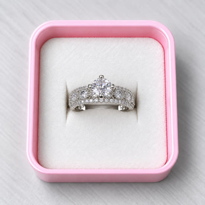 Royal Halo Crystal Crown Ring - 2 Colors