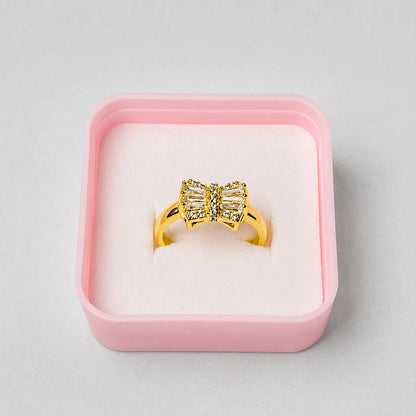 Sapphire Crystal Bow Ring