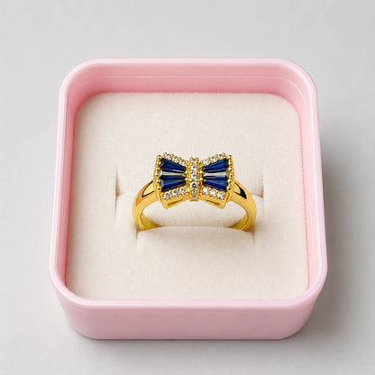 Sapphire Crystal Bow Ring