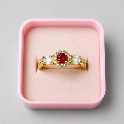 Regal Solitaire Crystal Ring